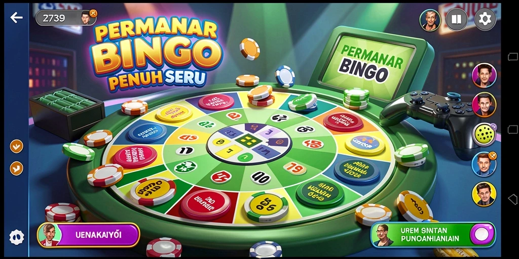Gambar gameplay bingo yang seru di aplikasi 2739.