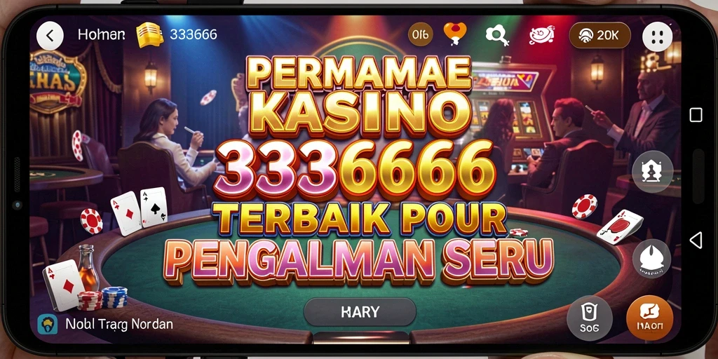 Tampilan gameplay menarik dari 333666 dengan berbagai pilihan permainan Kasino.