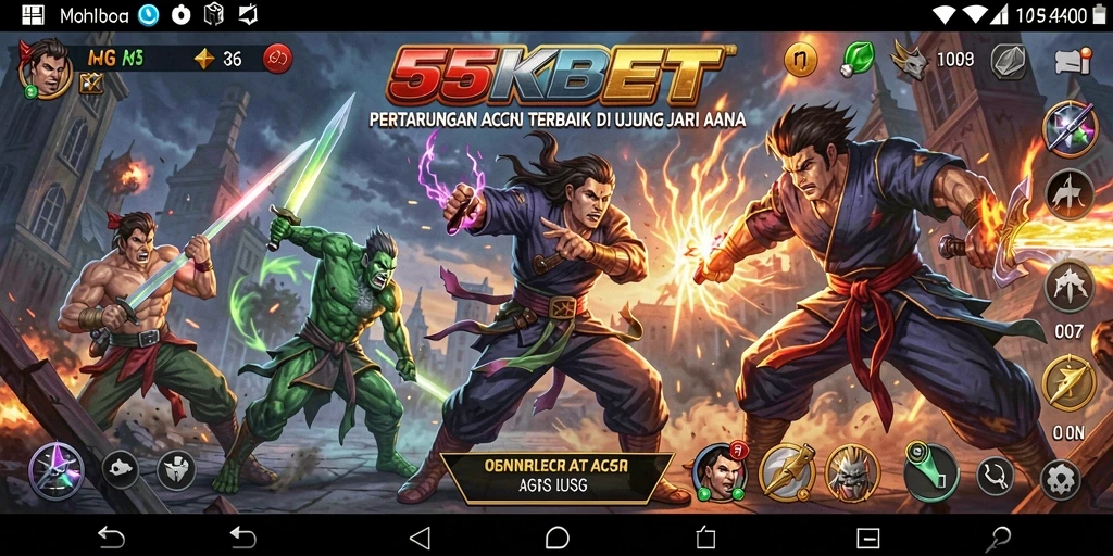 Tampilan menarik dari gameplay aksi di 55KBET.