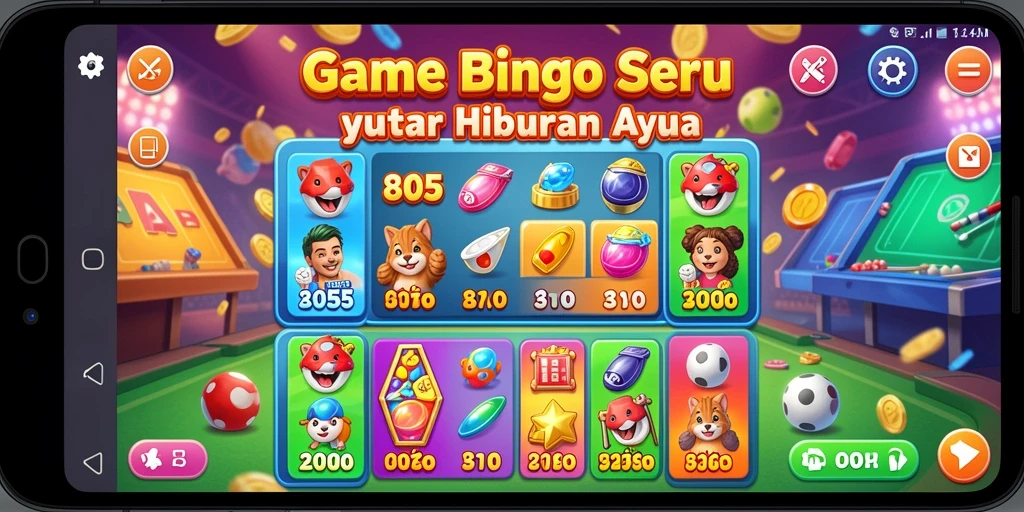Tampilan gameplay menarik dari 8055 yang penuh warna dan antusiasme.