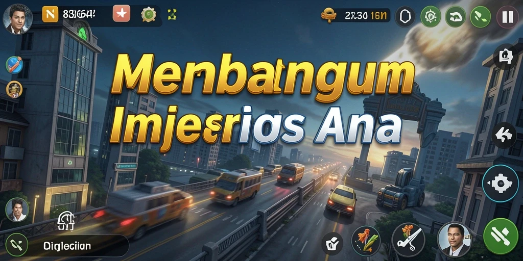 Tangkapan layar utama menunjukkan manajemen usaha di dalam game Tycoon.