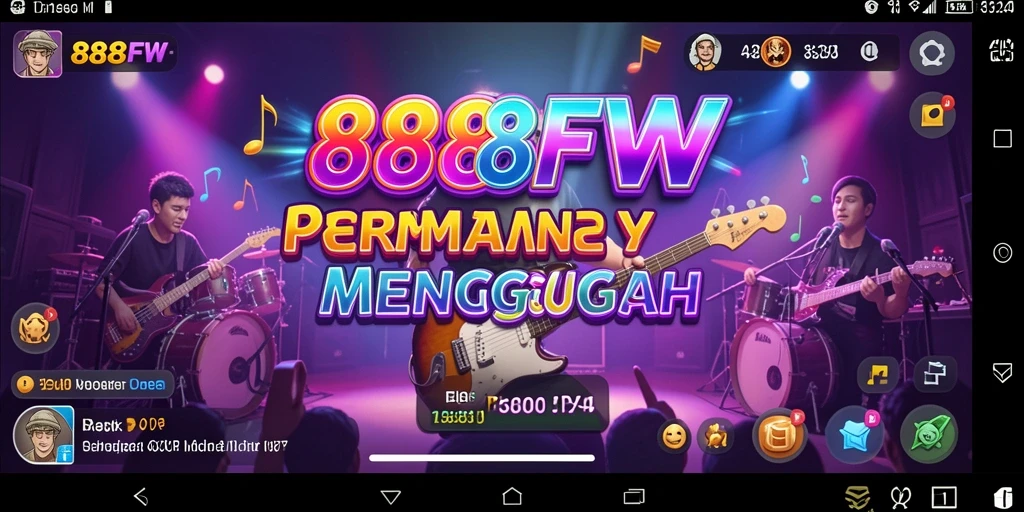 Tampilan screenshot <strong>888FW</strong> menampilkan keseruan bermain musik dengan teman.