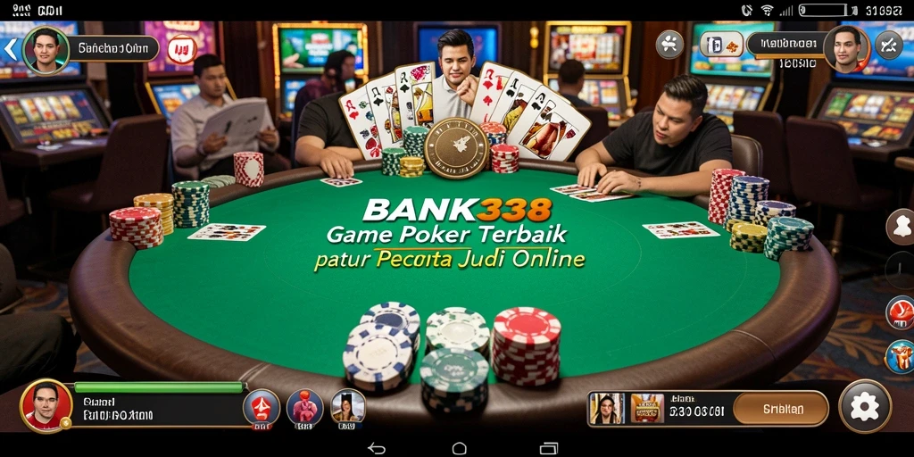 Tampilan gameplay Poker BANK338 yang menarik dan interaktif.