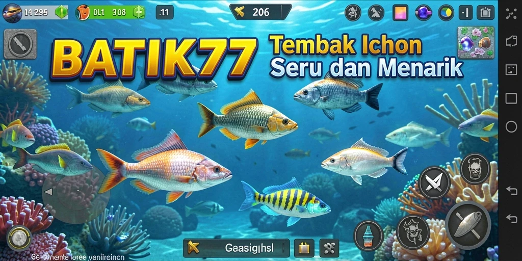 Gameplay seru Tembak Ikan di BATIK77 yang mengasyikkan.