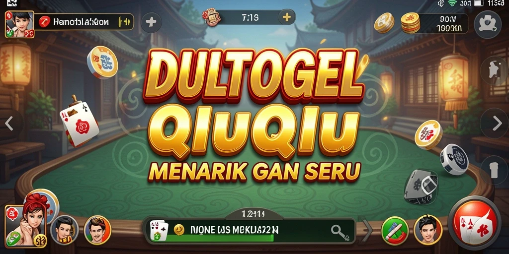 Screenshot gameplay DULTOGEL menampilkan aksi seru QiuQiu.