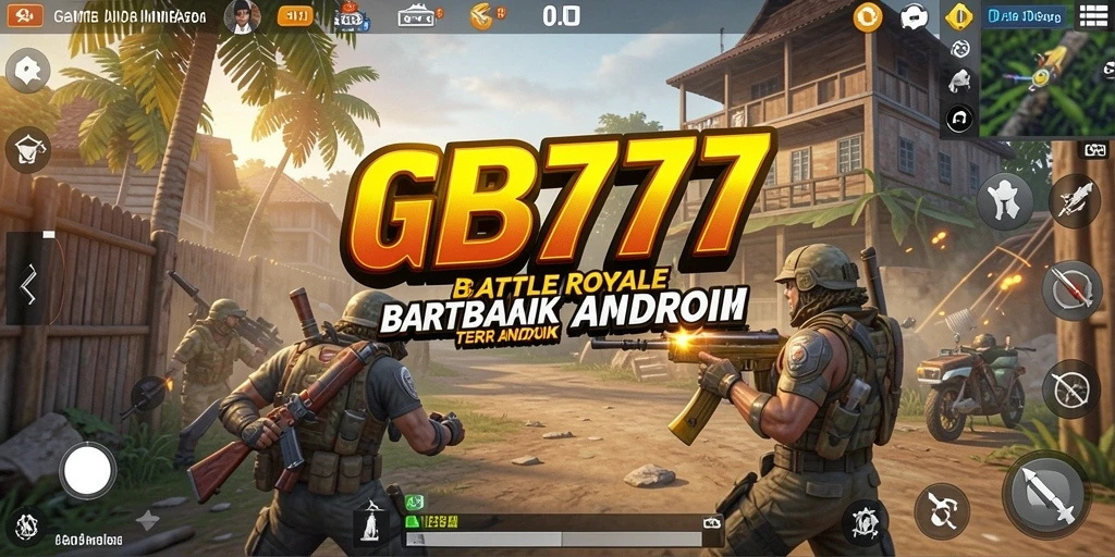 Tangkapan layar dari gameplay <strong>GB777</strong> menampilkan aksi dalam arena Battle Royale.