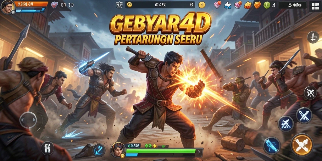 Tampilan gameplay seru dan mendebarkan dari GEBYAR4D.