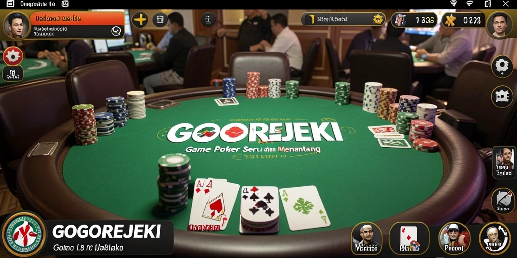Tampilan seru gameplay Poker di GOGOREJEKI.