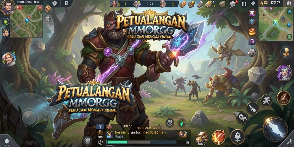 Tangkapan layar IDR77 menunjukkan aksi pertarungan yang mendebarkan di dunia MMORPG.