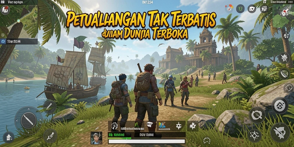 Gameplay menarik dalam dunia terbuka penuh petualangan.