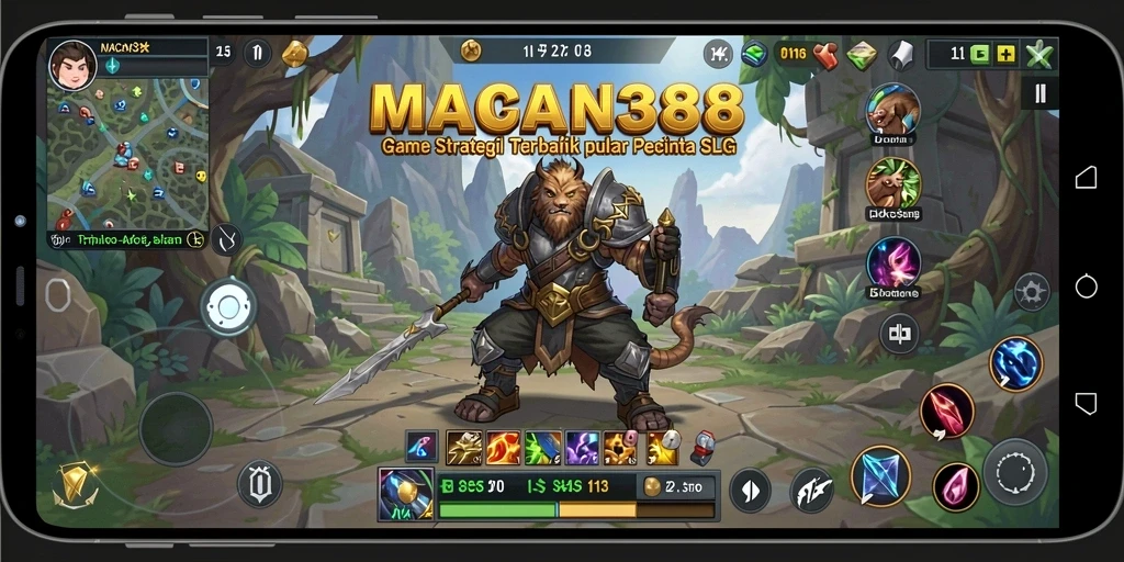 Tampilan gameplay menarik dengan banyak strategi di MACAN388.