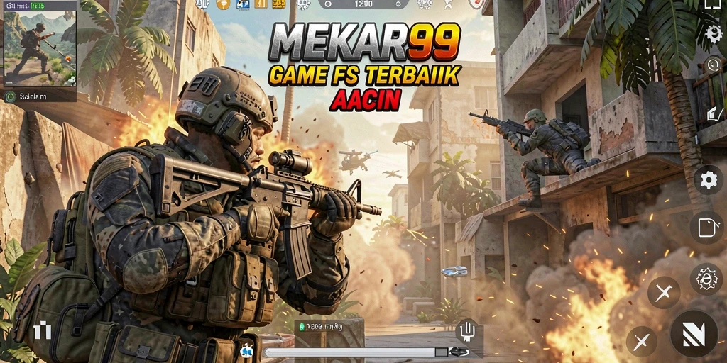 Tampilan gameplay seru dari MEKAR99 dalam aksi FPS.