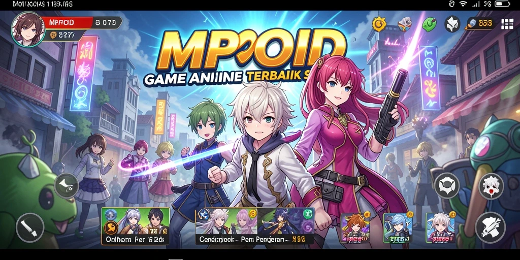 Tampilan gameplay MPOID yang menakjubkan dan dinamis di dunia Anime.