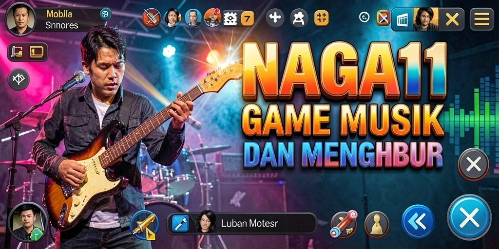 Tampilan gameplay NAGA11 dengan berbagai pilihan lagu yang menarik.