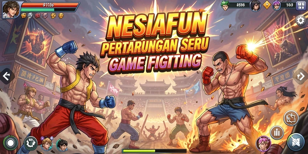 Gameplay NESIAFUN menampilkan pertarungan yang dinamis dan seru.