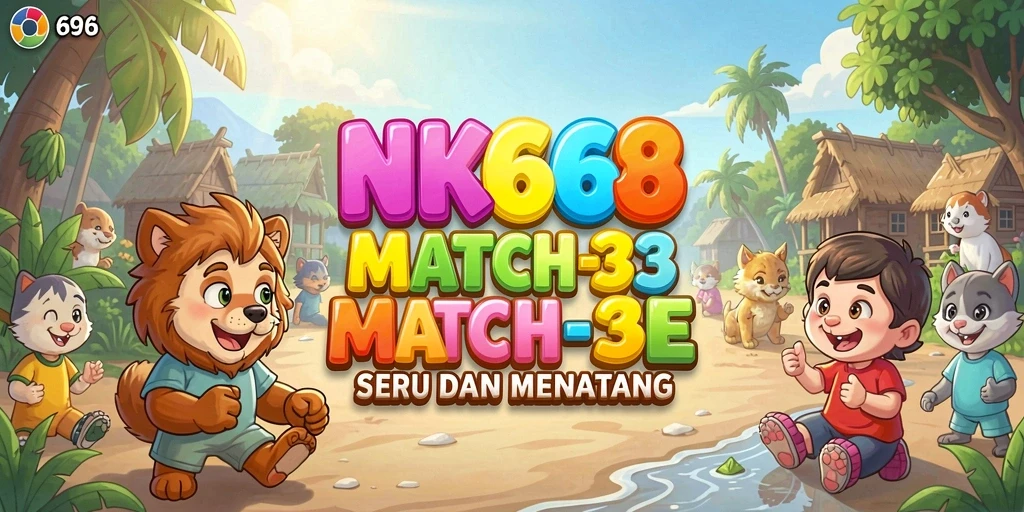 Screenshot gameplay NK666 menunjukkan aksi seru permainan Match-3.