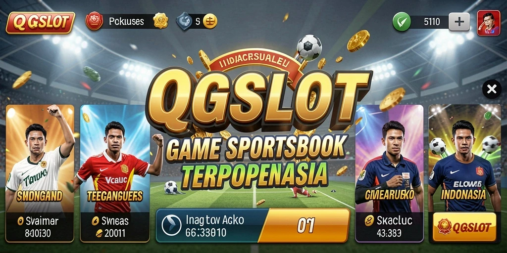 Screenshot QQSLOT menampilkan antarmuka taruhan olahraga yang menarik.