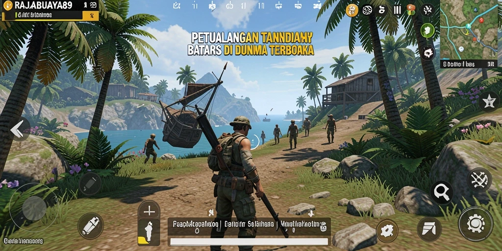 Tangkapan layar dari gameplay Open World di RAJABUAYA89