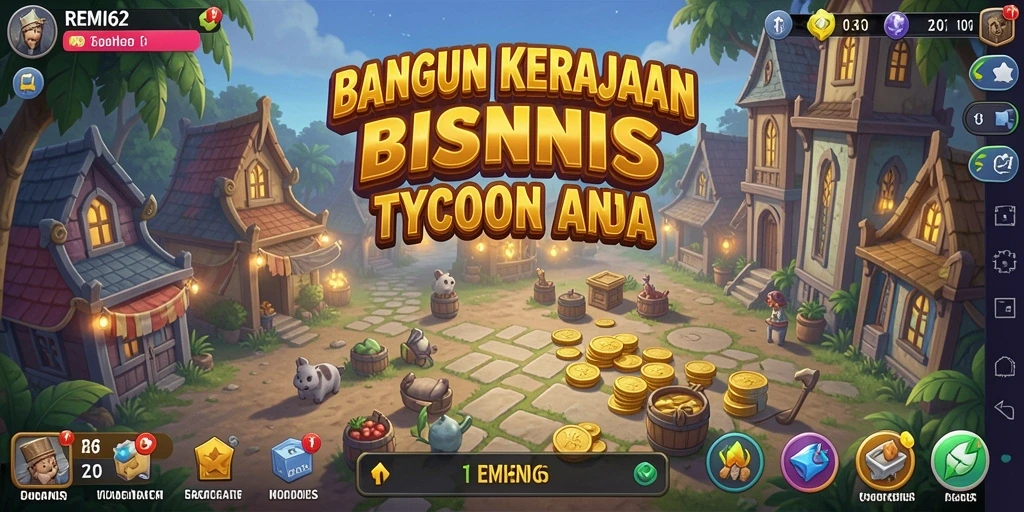 Tampilan gameplay menarik dalam <strong>REMI62</strong> yang penuh strategi Tycoon.