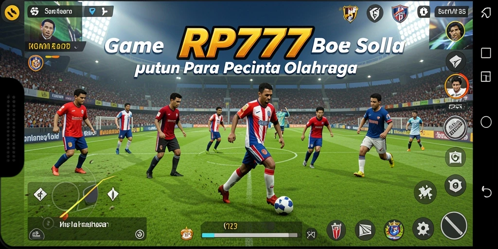 Screenshot dari gameplay RP777 yang menggambarkan aksi seru di lapangan.