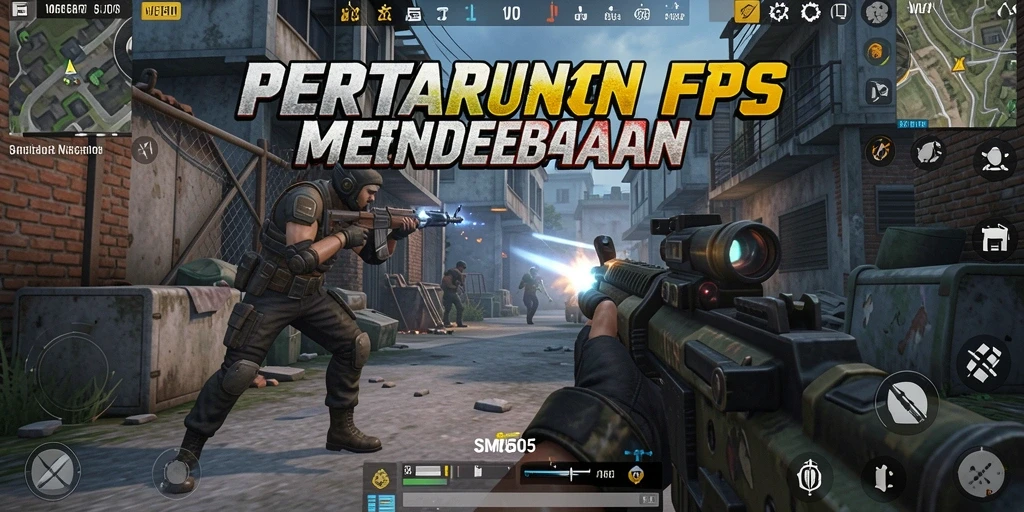 Gameplay SM605 dengan aksi tembak-menembak yang mendebarkan.