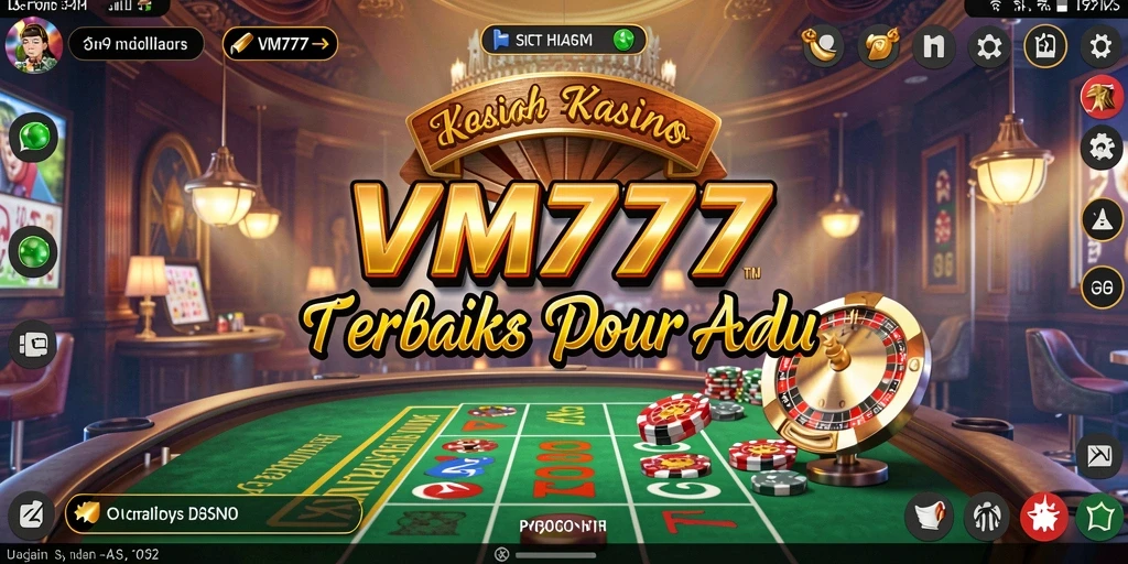 Tampilan gameplay Kasino yang menarik di VM777.