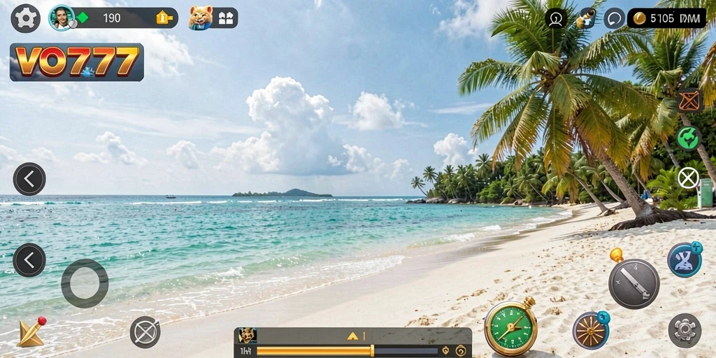 Screenshot VO777 menampilkan gameplay santai dan berwarna.