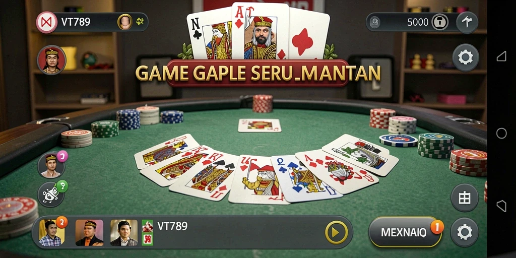 Tampilan gameplay seru di aplikasi gaple VT789.