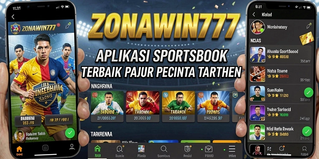 Tangkapan layar gameplay ZONAWIN777 menampilkan berbagai pilihan taruhan olahraga.